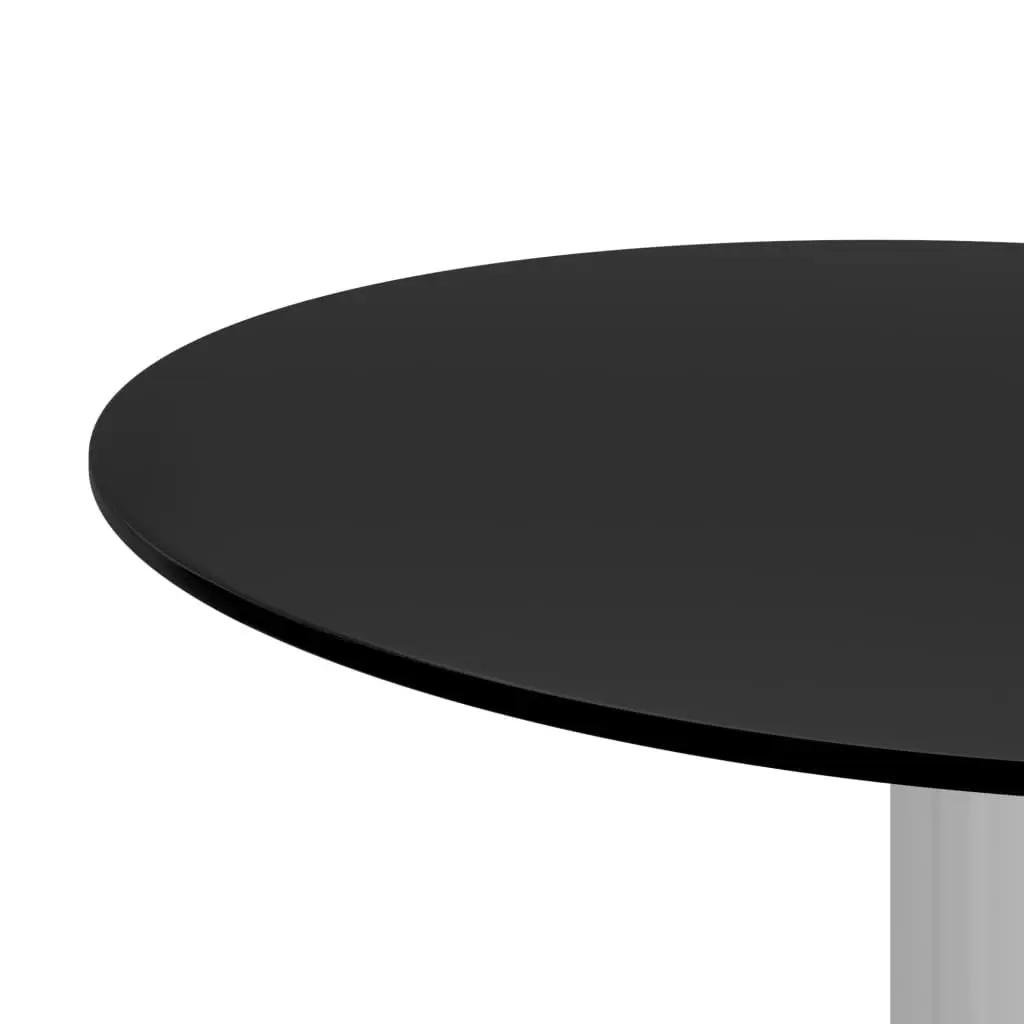 Coffee Table Black 40 cm Tempered Glass 322781