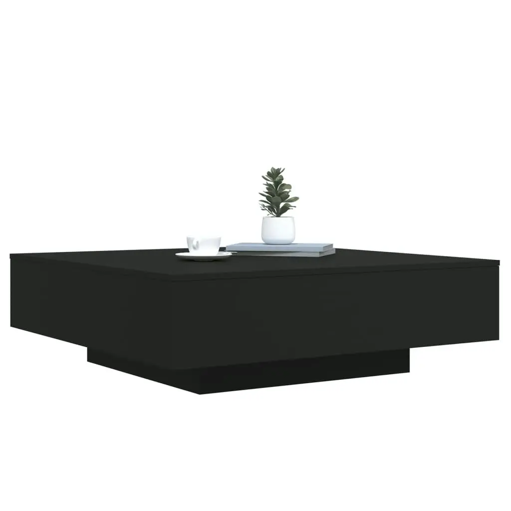 Coffee Table Black 100x100x31 cm Engineered Wood 836596