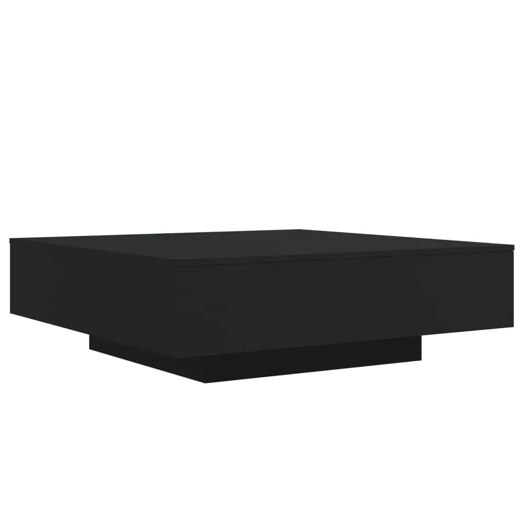 Coffee Table Black 100x100x31 cm Engineered Wood 836596