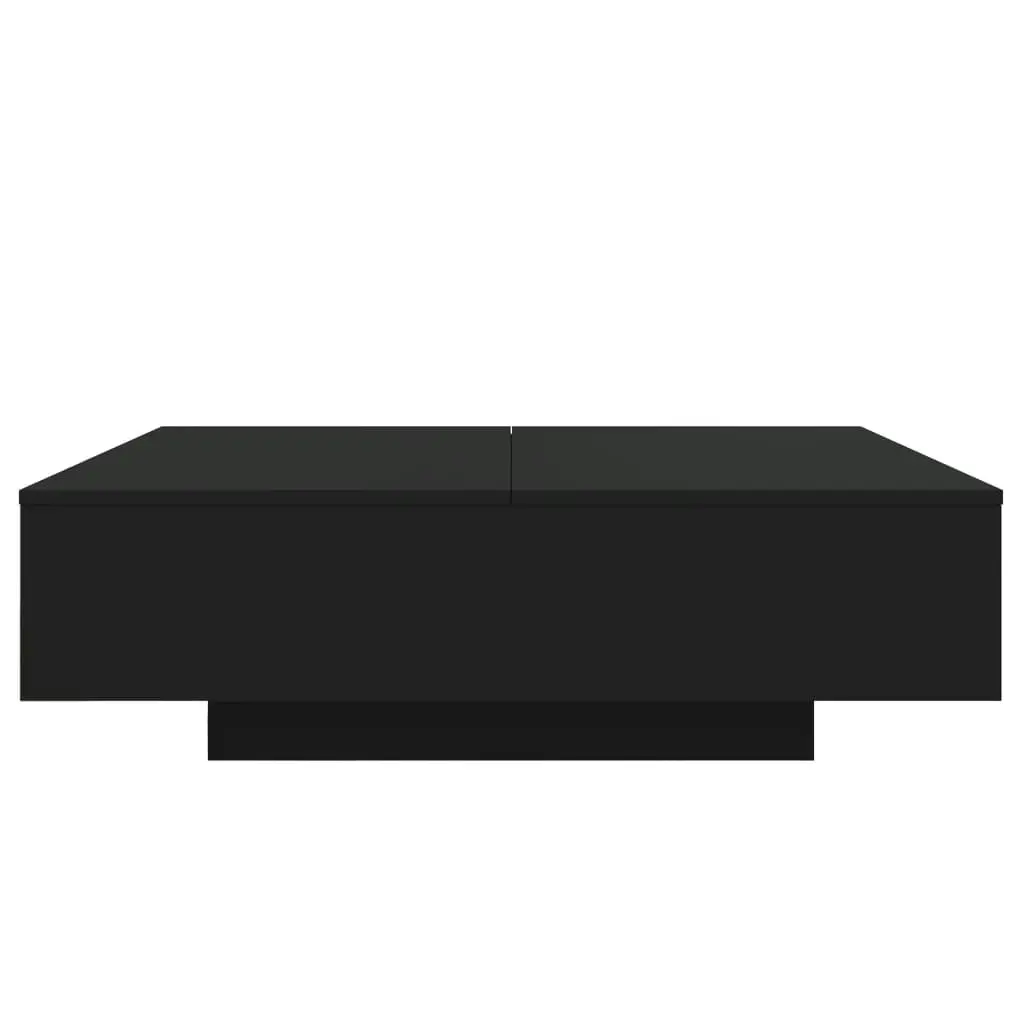 Coffee Table Black 100x100x31 cm Engineered Wood 836596