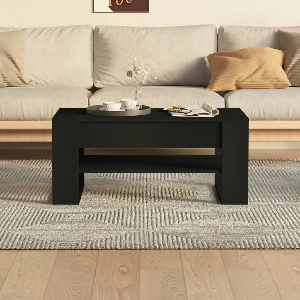 Coffee Table Black 102x55x45 cm Engineered Wood 810900