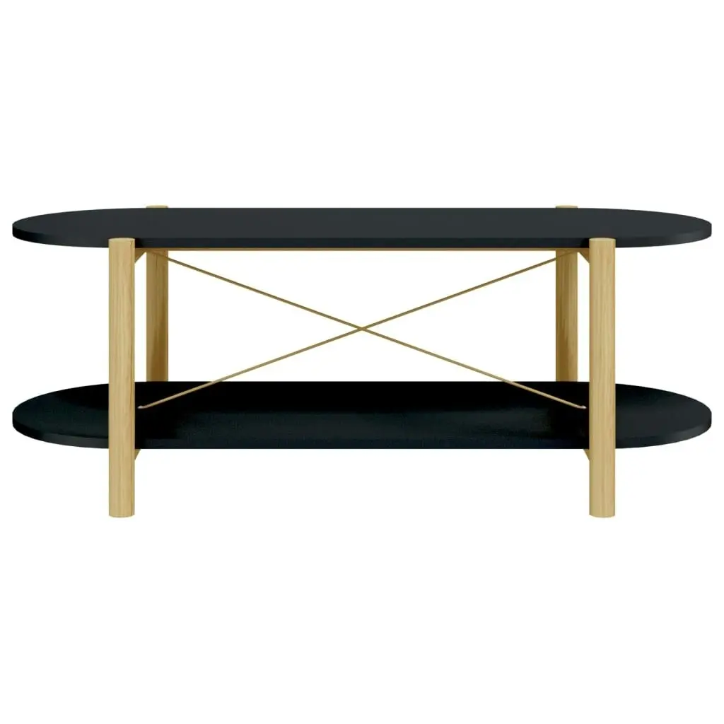 Coffee Table Black 110x48x40 cm Engineered Wood 345688