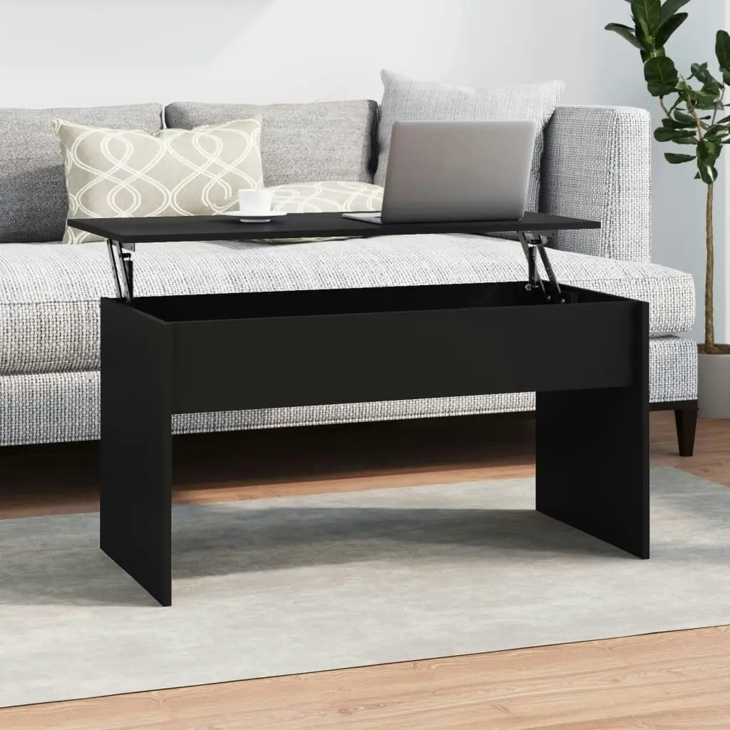 Coffee Table Black 102x50.5x52.5 cm Engineered Wood 809630