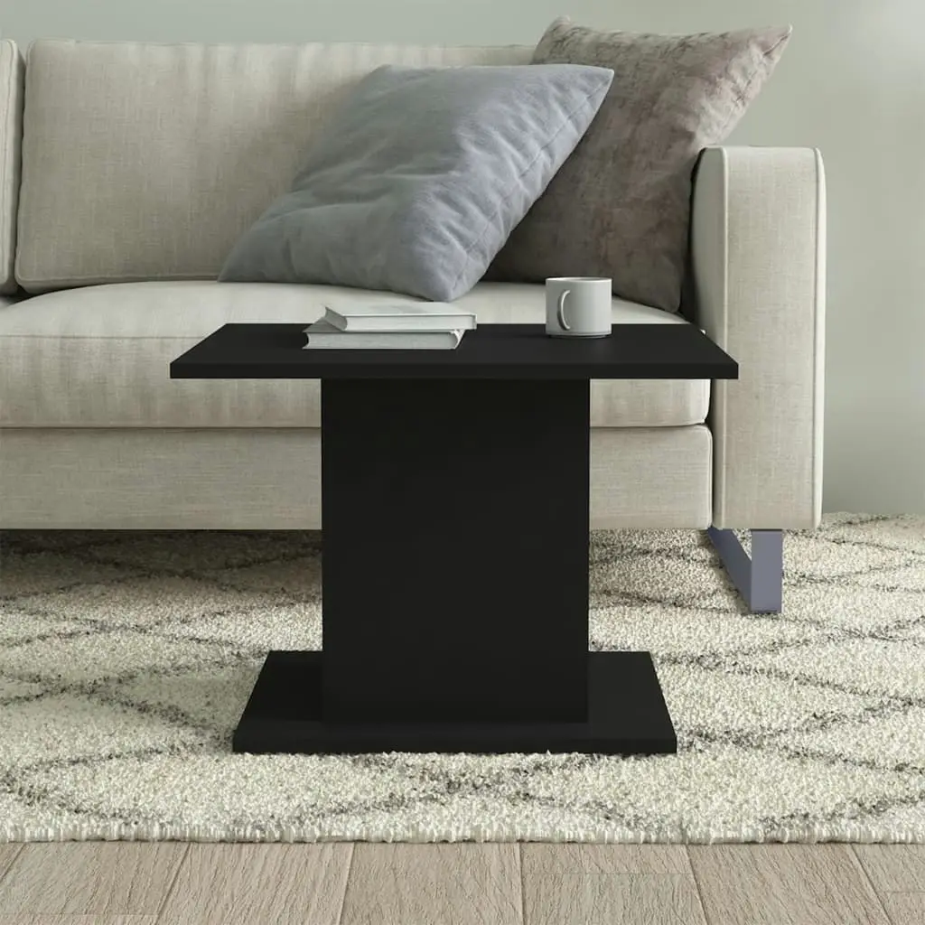 Coffee Table Black 55.5x55.5x40 cm Engineered Wood 810317