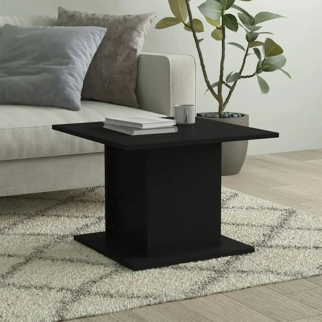 Coffee Table Black 55.5x55.5x40 cm Engineered Wood 810317