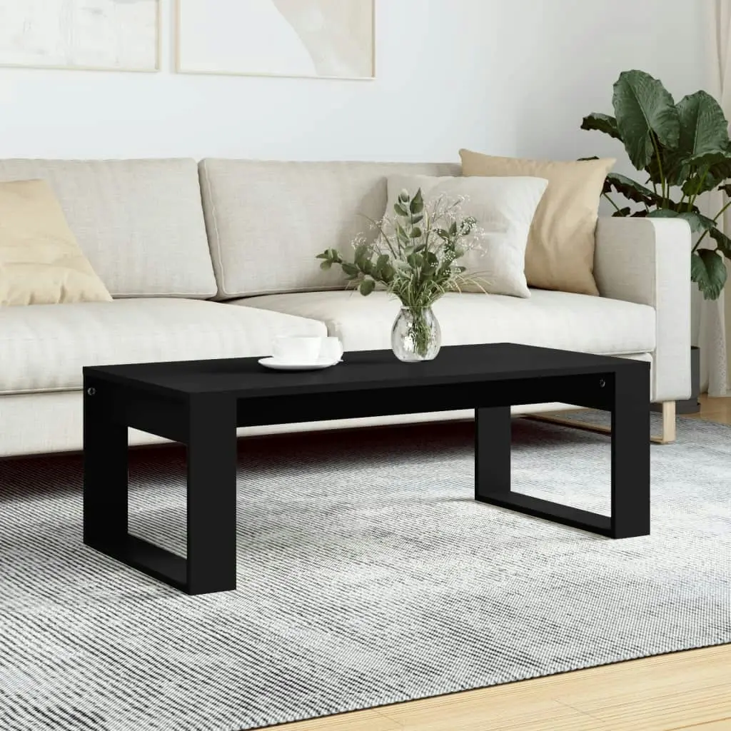 Coffee Table Black 102x50x35 cm Engineered Wood 823359