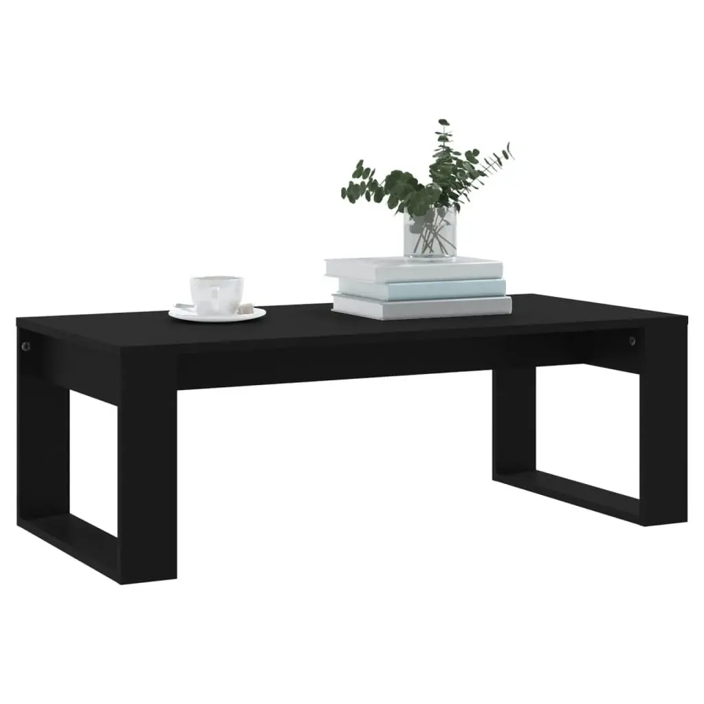 Coffee Table Black 102x50x35 cm Engineered Wood 823359