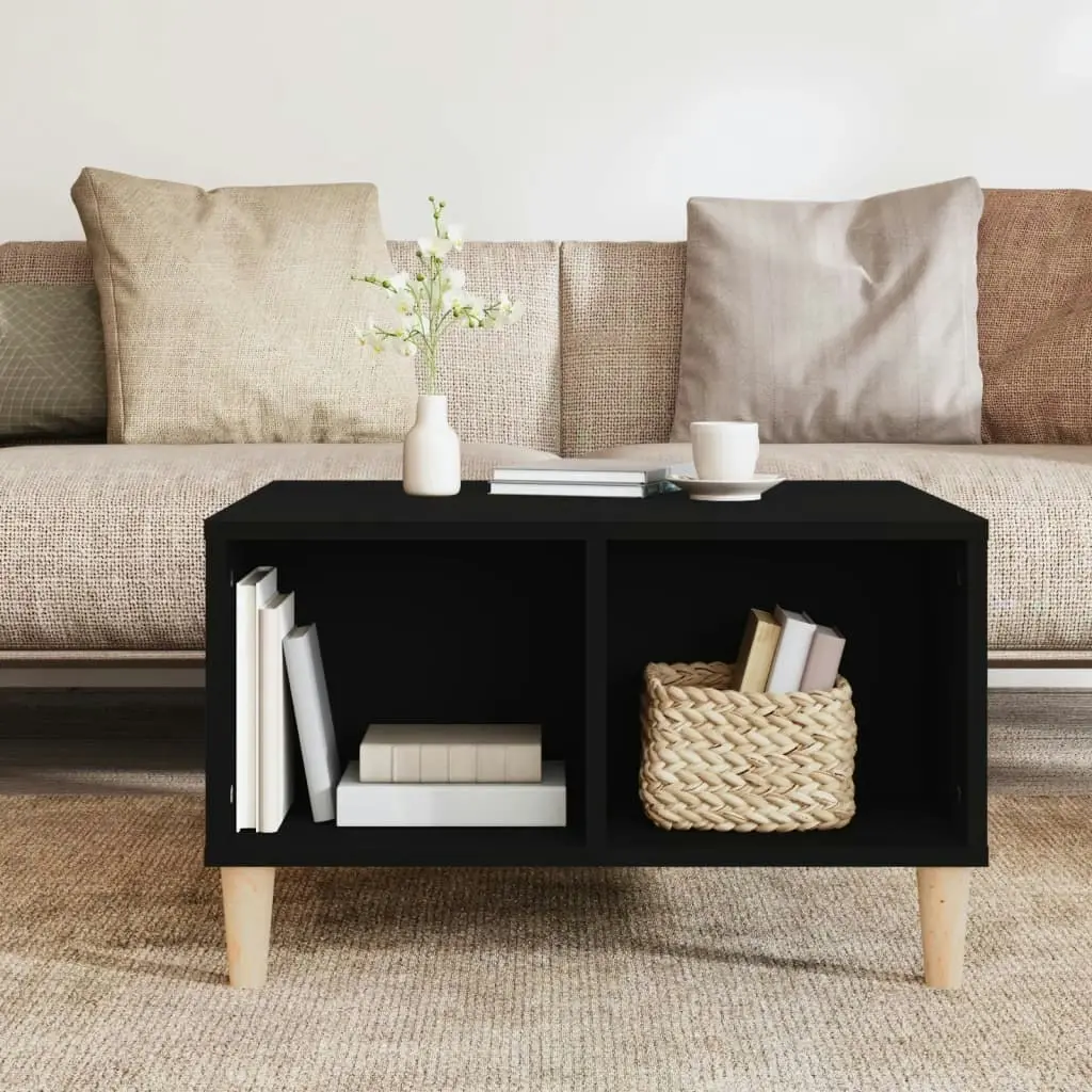 Coffee Table Black 60x50x36.5 cm Engineered Wood 821029