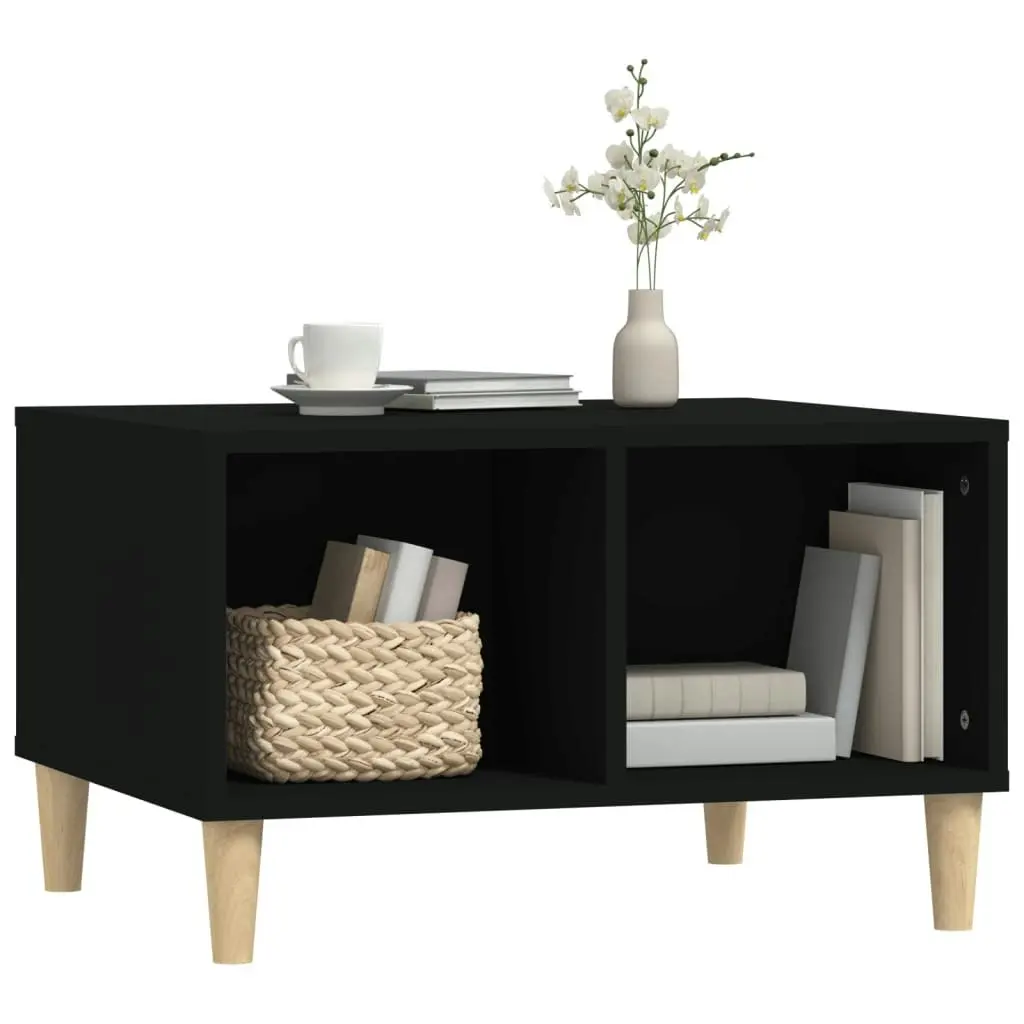 Coffee Table Black 60x50x36.5 cm Engineered Wood 821029