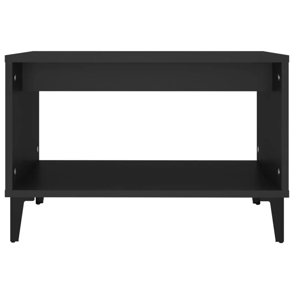 Coffee Table Black 60x50x40 cm Engineered Wood 812682