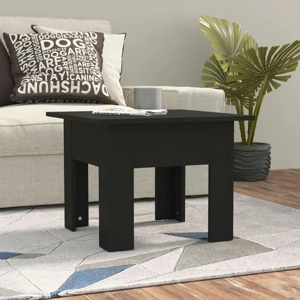 Coffee Table Black 55x55x42 cm Engineered Wood 810236