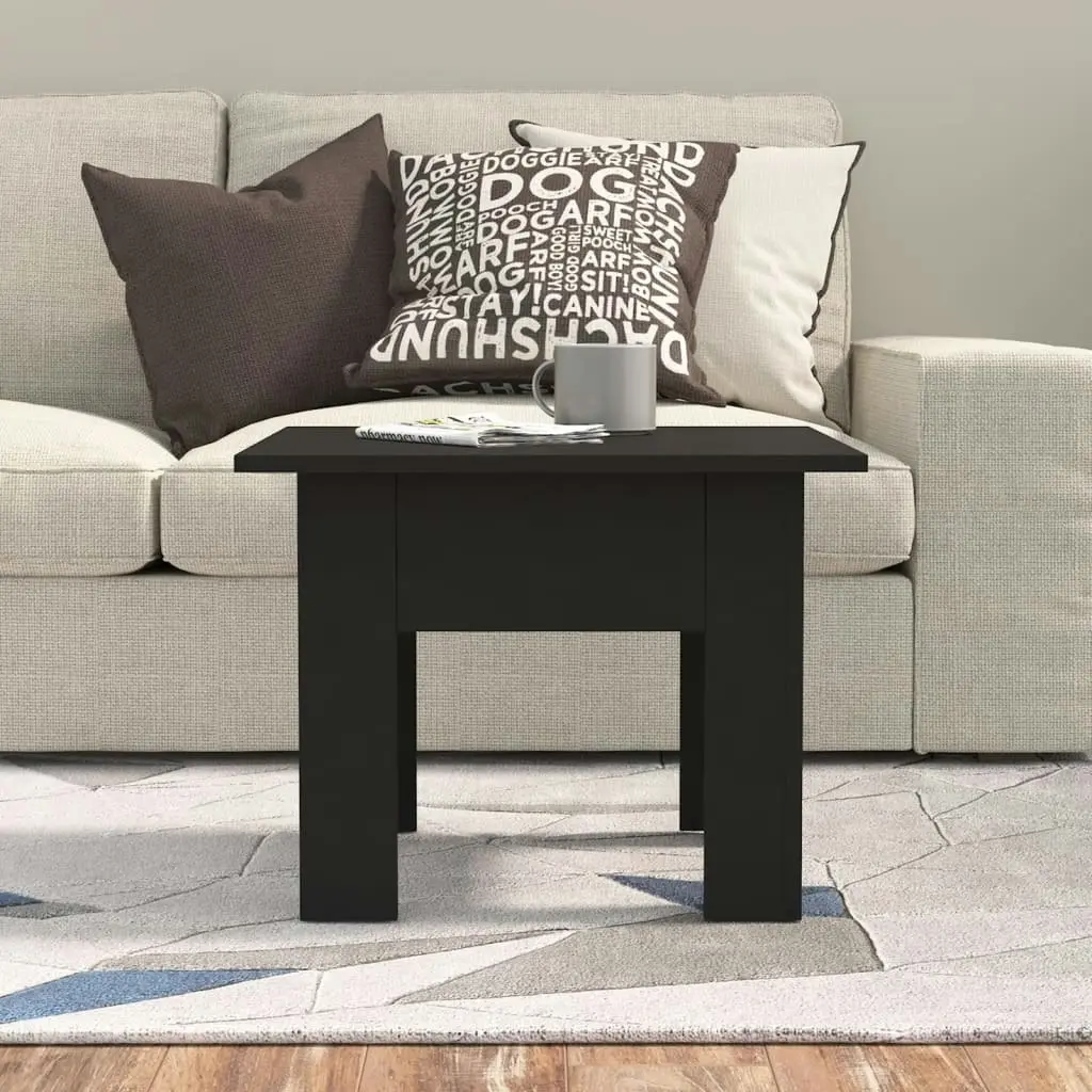 Coffee Table Black 55x55x42 cm Engineered Wood 810236