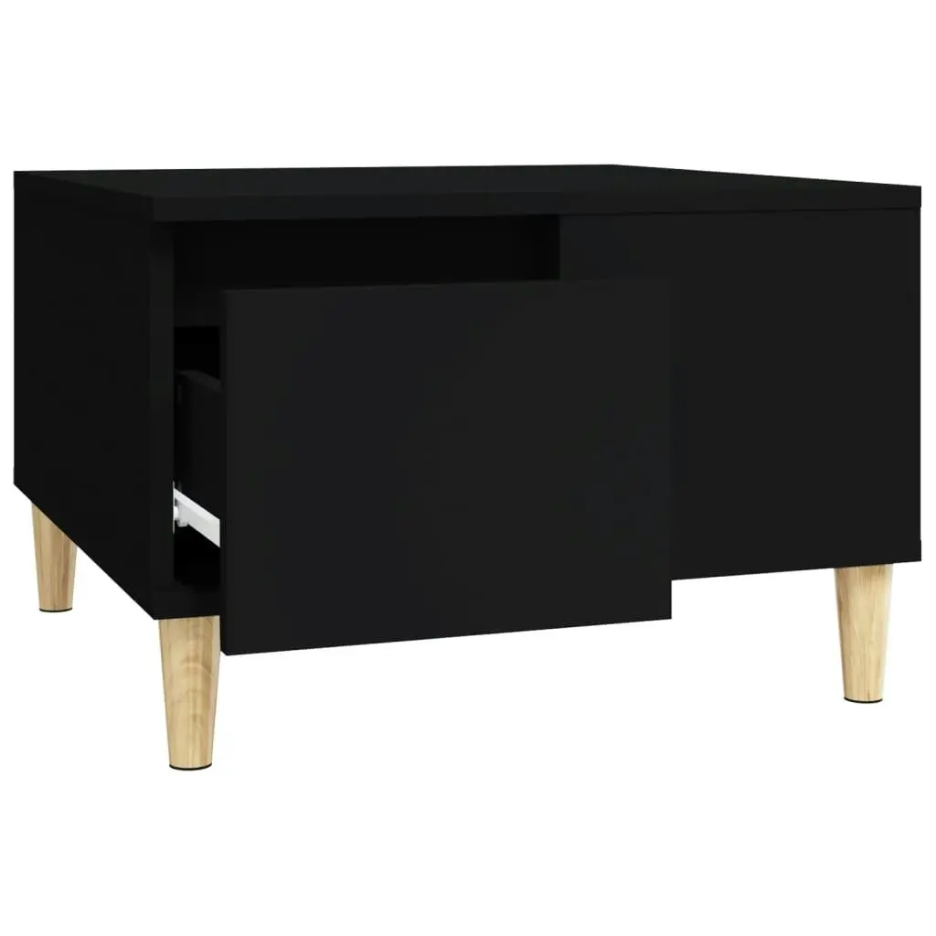 Coffee Table Black 55x55x36.5 cm Engineered Wood 821077