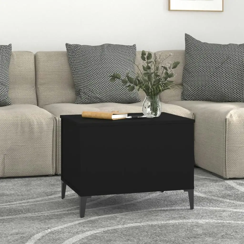 Coffee Table Black 60x44.5x45 cm Engineered Wood 819573