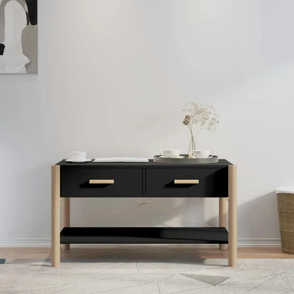 Coffee Table Black 82x48x45 cm Engineered Wood 345664