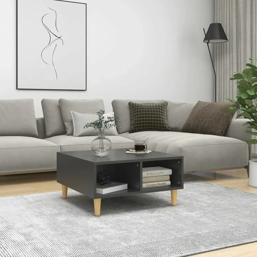 Coffee Table Grey 60x60x30 cm Engineered Wood 805979