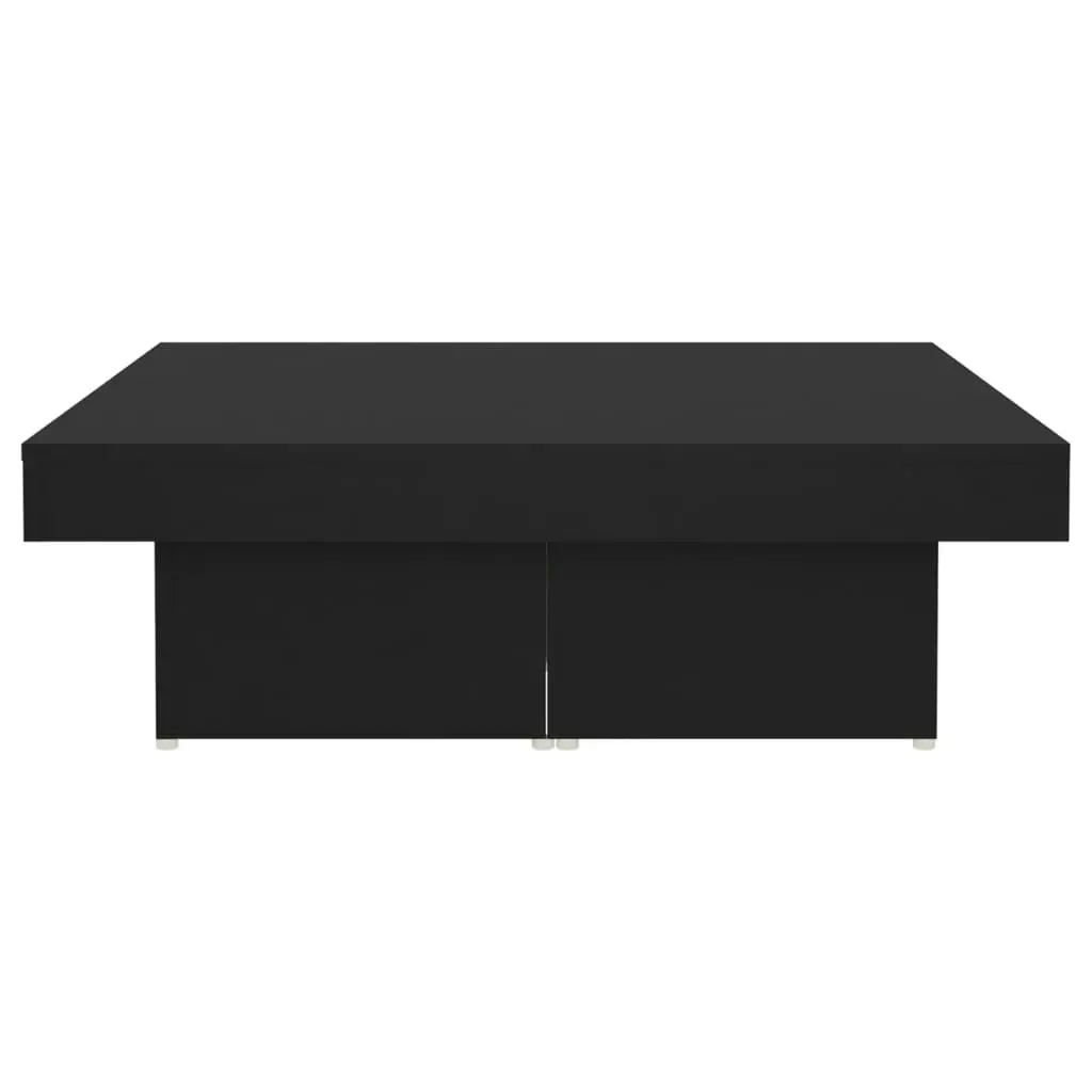 Coffee Table Black 90x90x28 cm Engineered Wood 806913