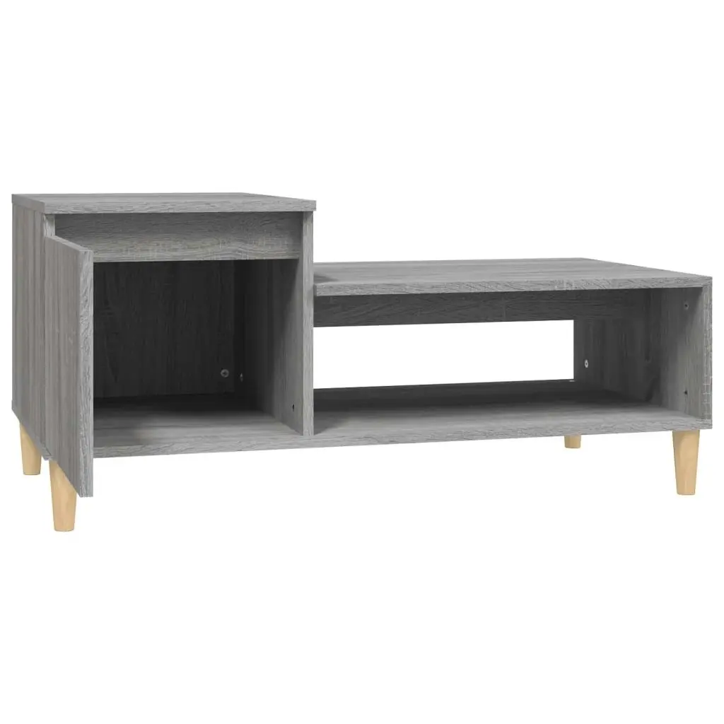 Coffee Table Grey Sonoma 100x50x45 cm Engineered Wood 821130