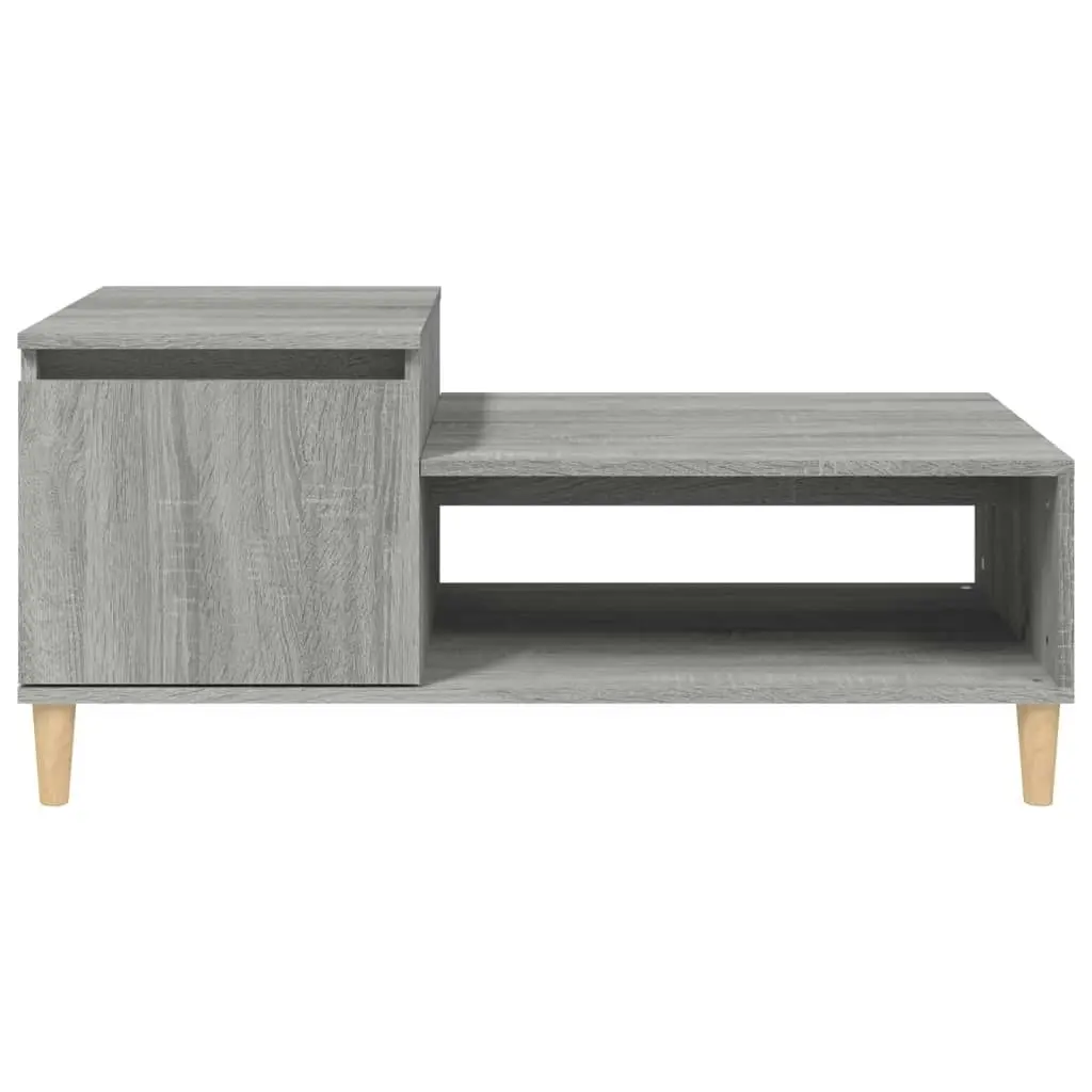 Coffee Table Grey Sonoma 100x50x45 cm Engineered Wood 821130