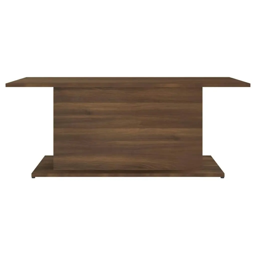 Coffee Table Brown Oak 102x55.5x40 cm Engineered Wood 813094