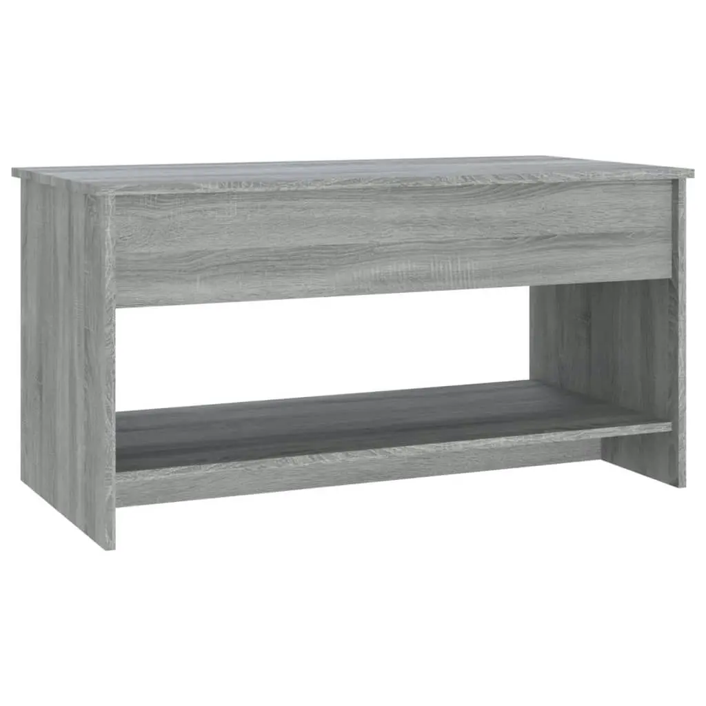 Coffee Table Grey Sonoma 102x50x52.5 cm Engineered Wood 819291