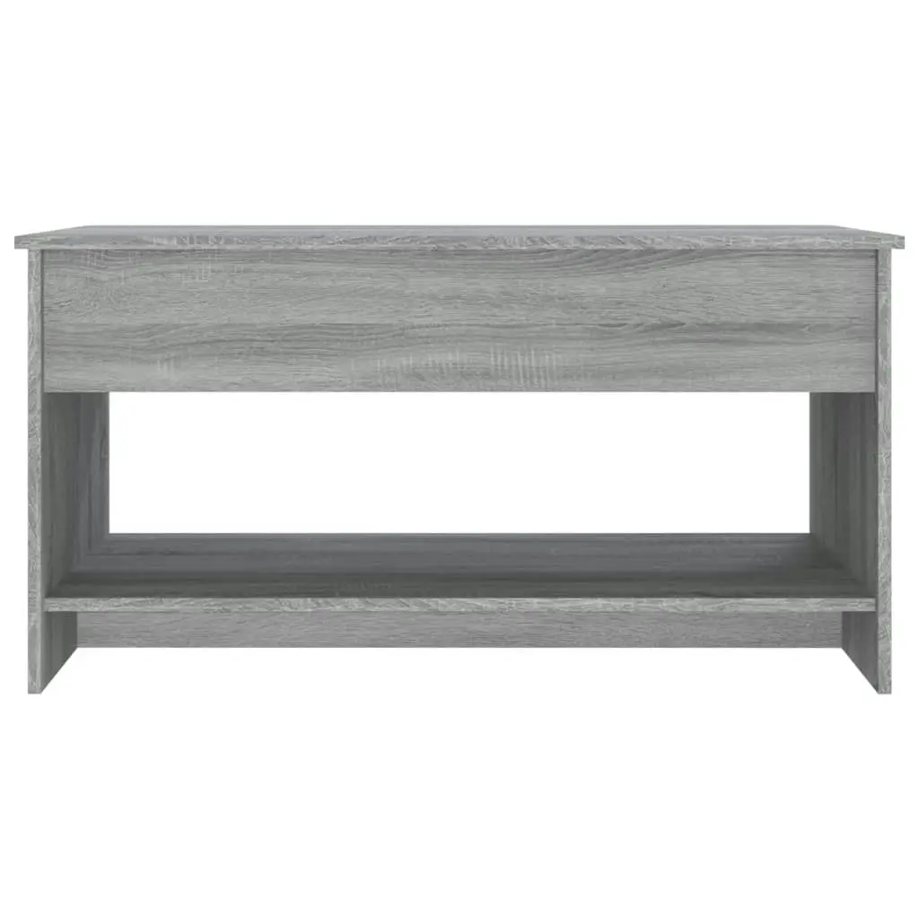 Coffee Table Grey Sonoma 102x50x52.5 cm Engineered Wood 819291