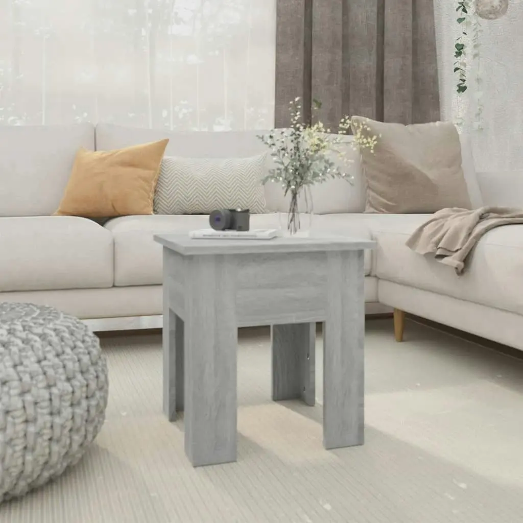 Coffee Table Grey Sonoma 40x40x42 cm Engineered Wood 813072