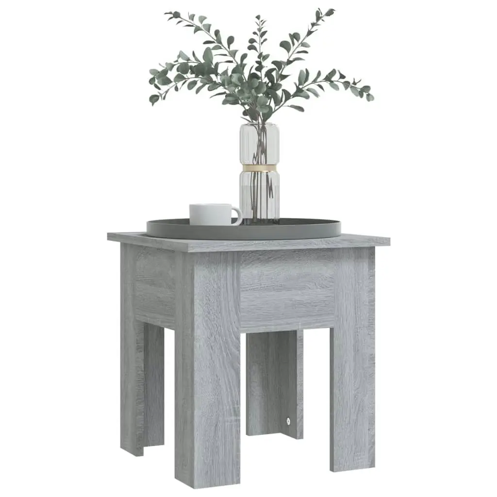 Coffee Table Grey Sonoma 40x40x42 cm Engineered Wood 813072