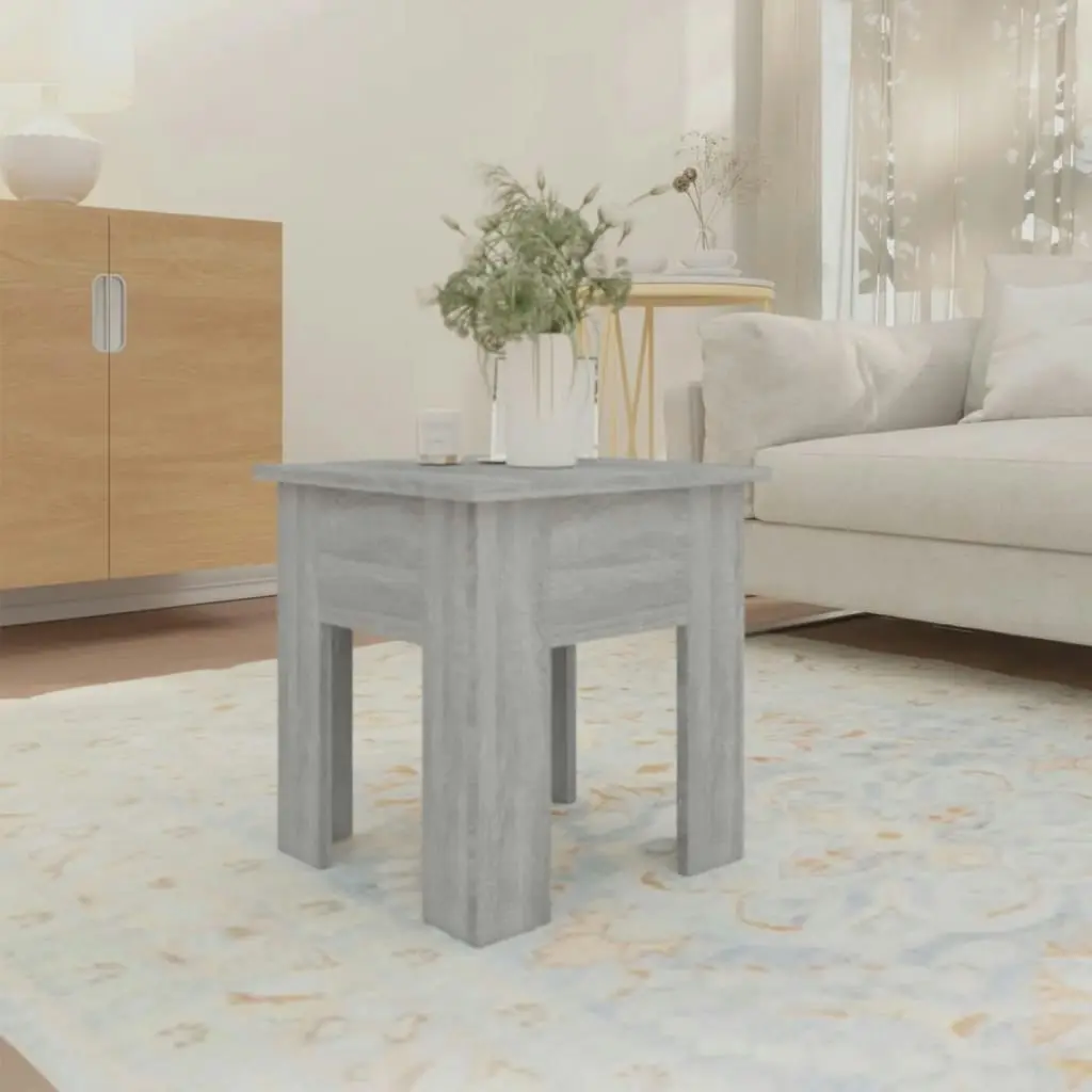 Coffee Table Grey Sonoma 40x40x42 cm Engineered Wood 813072