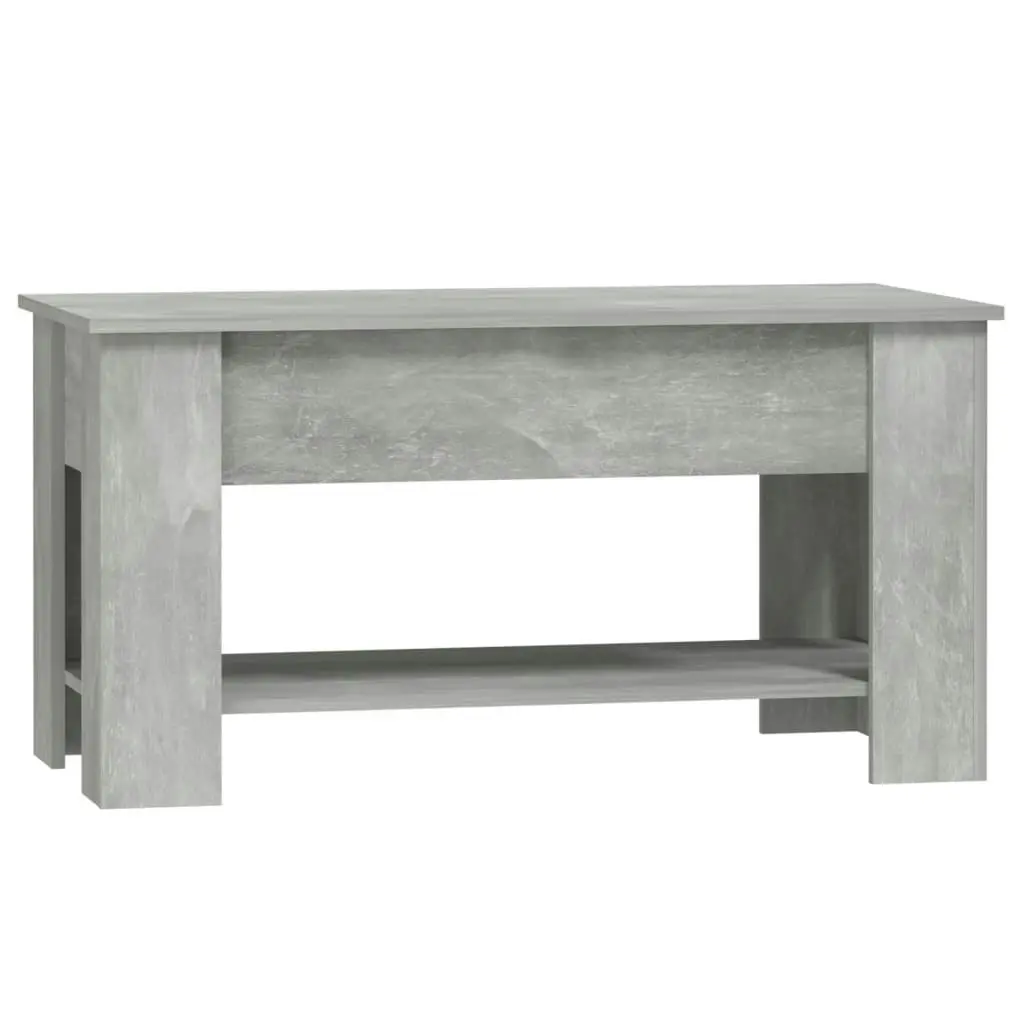 Coffee Table Concrete Grey 101x49x52 cm Engineered Wood 809705