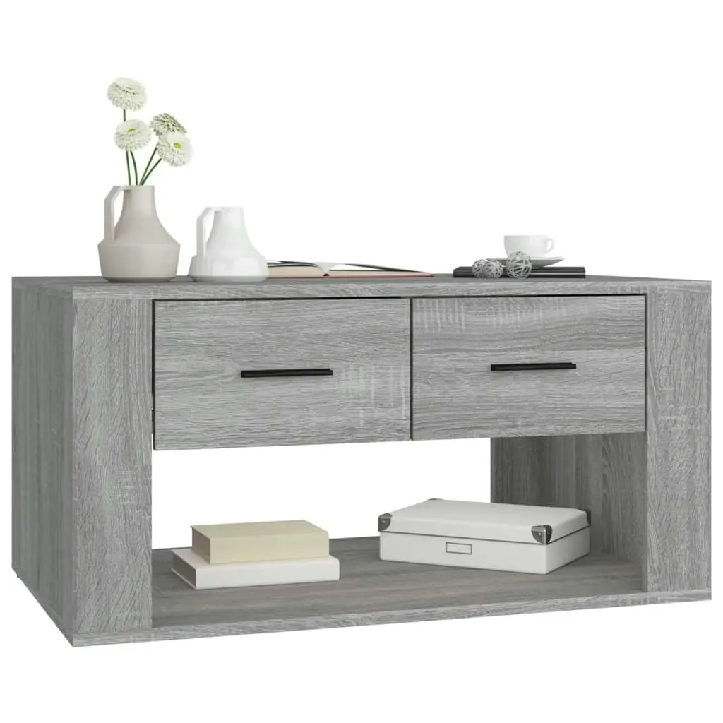 Coffee Table Grey Sonoma 80x50x40 cm Engineered Wood 816534