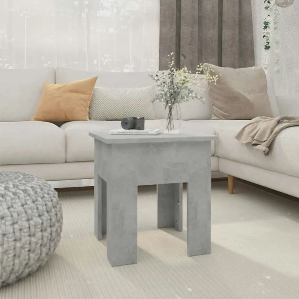 Coffee Table Concrete Grey 40x40x42 cm Engineered Wood 810248