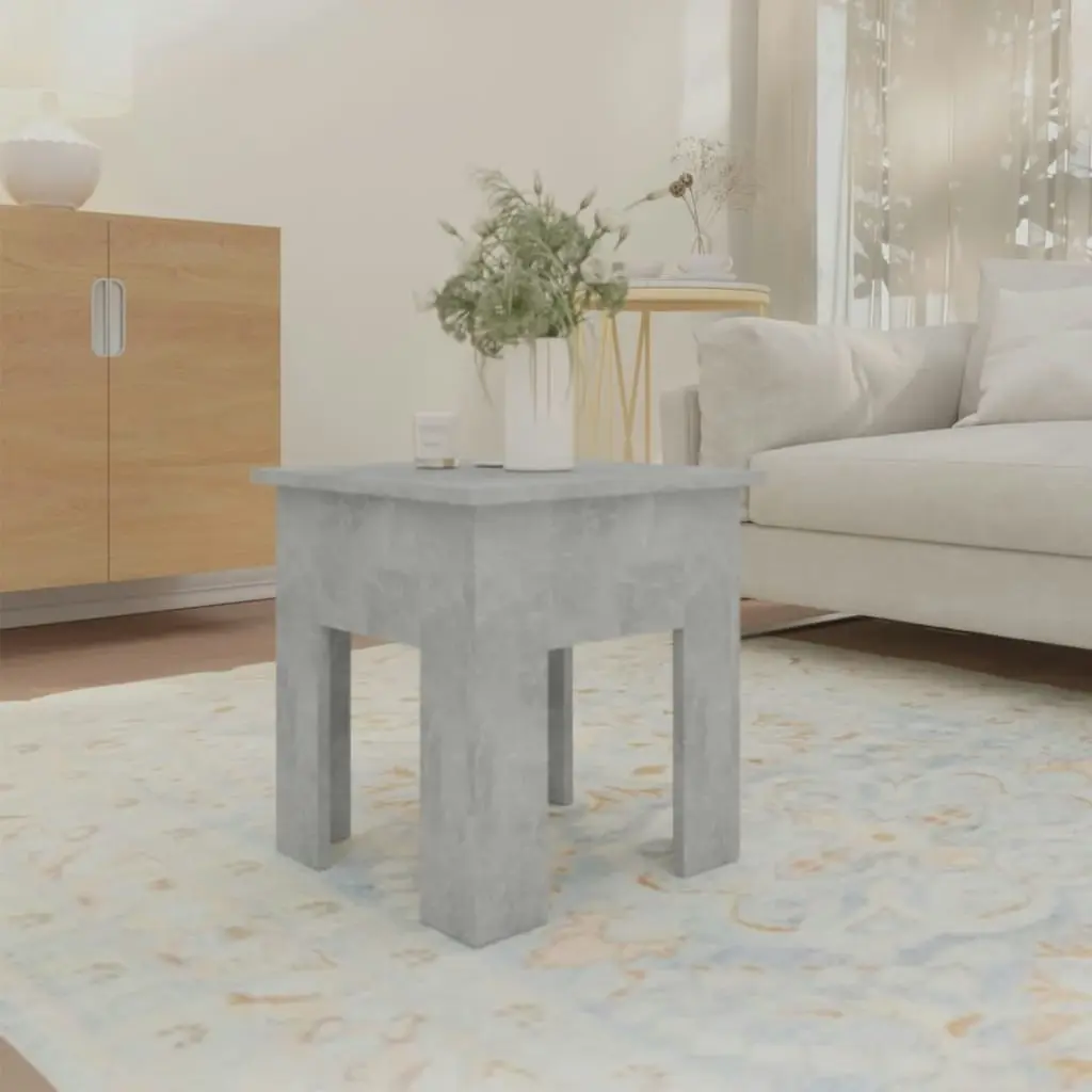 Coffee Table Concrete Grey 40x40x42 cm Engineered Wood 810248