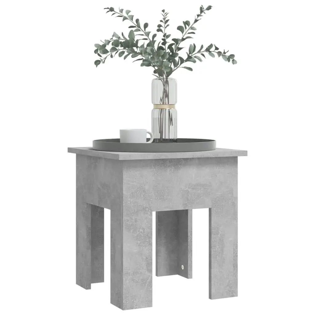 Coffee Table Concrete Grey 40x40x42 cm Engineered Wood 810248