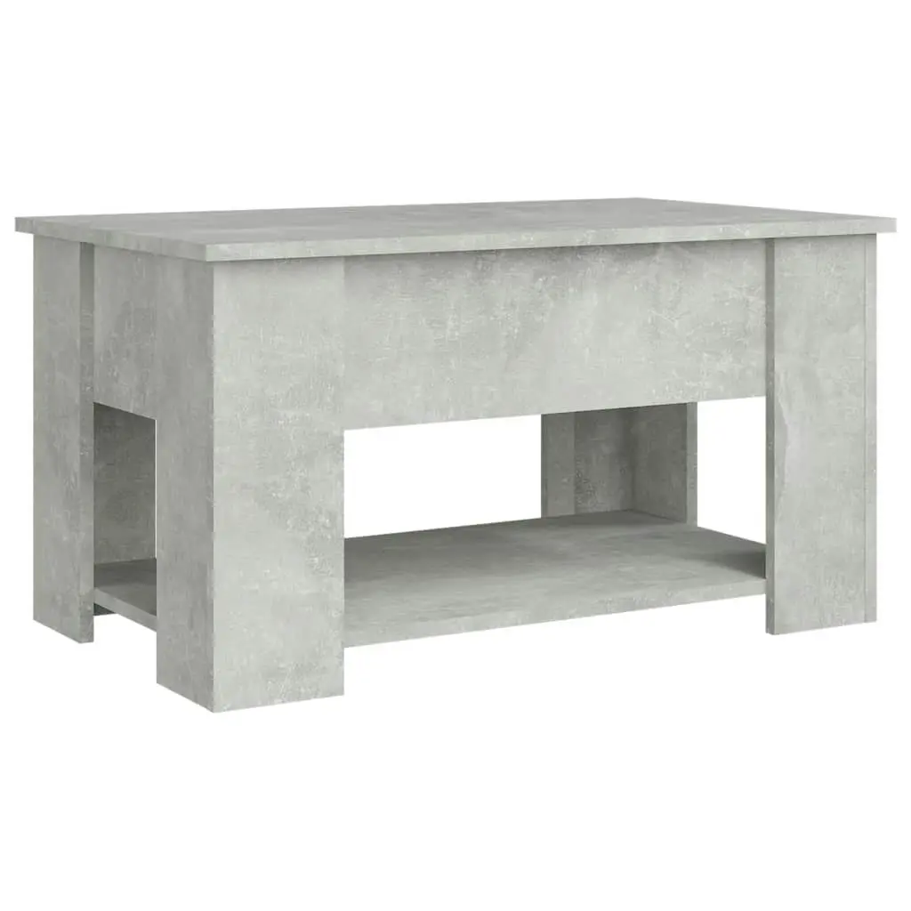 Coffee Table Concrete Grey 79x49x41 cm Engineered Wood 809714