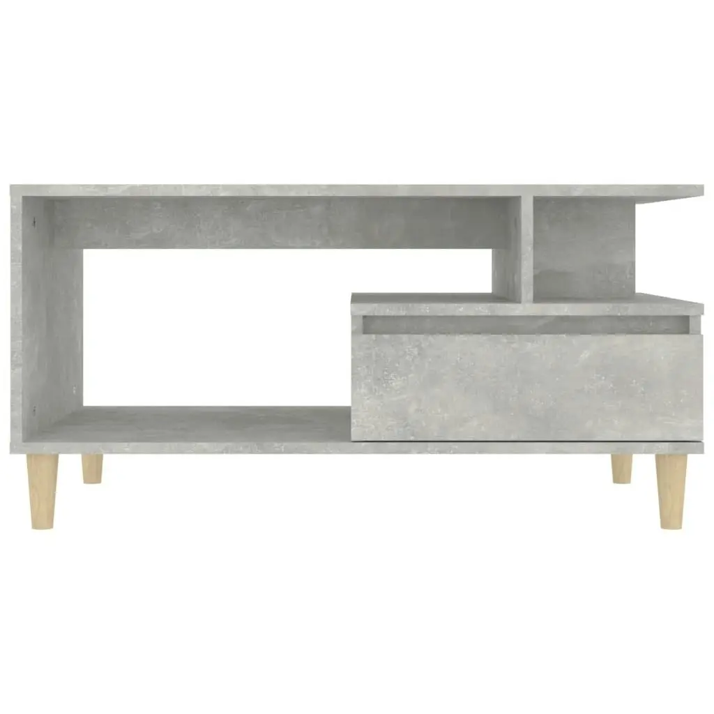 Coffee Table Concrete Grey 90x49x45 cm Engineered Wood 819616