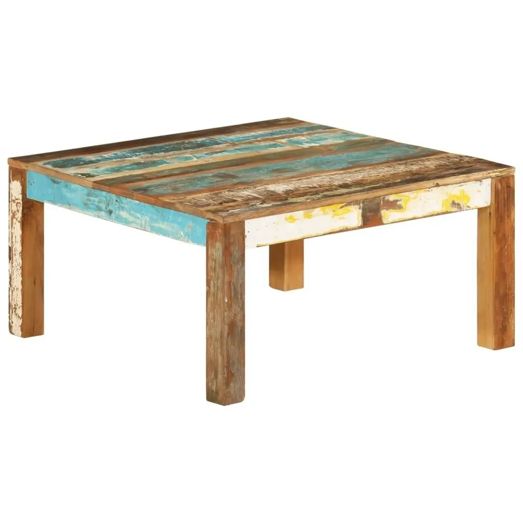 Coffee Table 80x80x40 cm Solid Wood Reclaimed 338030