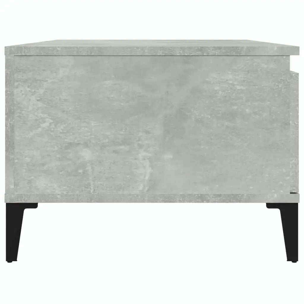 Coffee Table Concrete Grey 90x50x36.5 cm Engineered Wood 821056