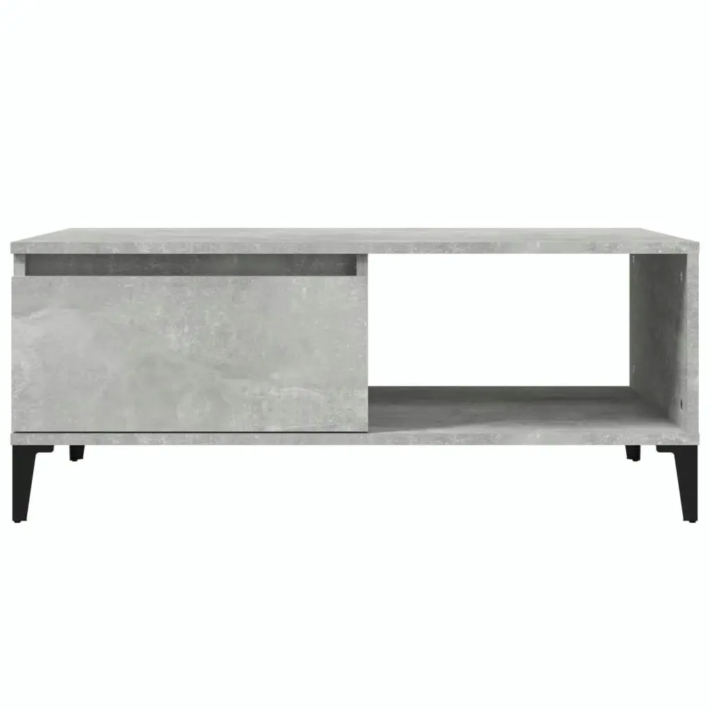 Coffee Table Concrete Grey 90x50x36.5 cm Engineered Wood 821056