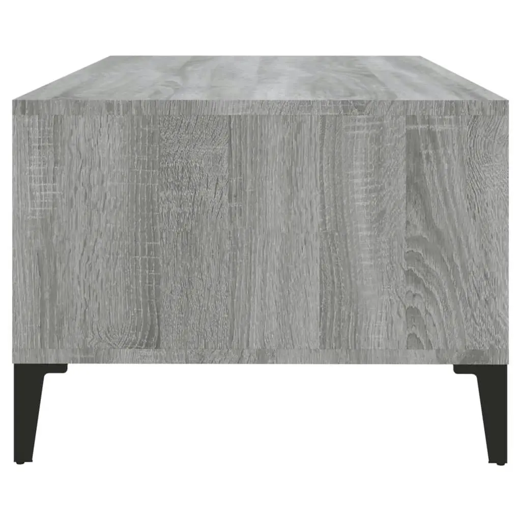 Coffee Table Grey Sonoma 90x50x36.5 cm Engineered Wood 821074