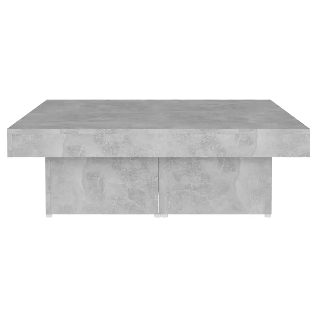 Coffee Table Concrete Grey 90x90x28 cm Engineered Wood 806916