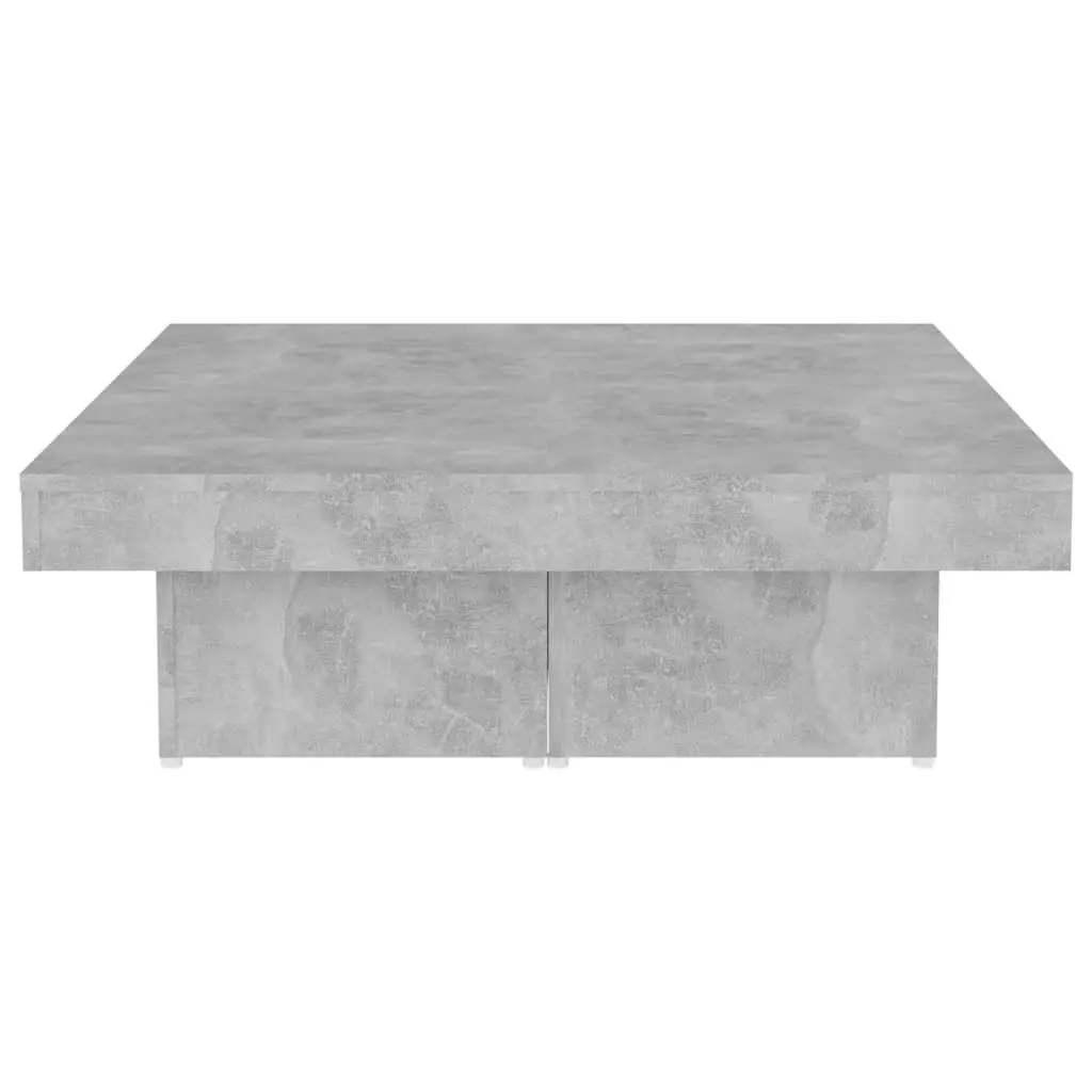 Coffee Table Concrete Grey 90x90x28 cm Engineered Wood 806916