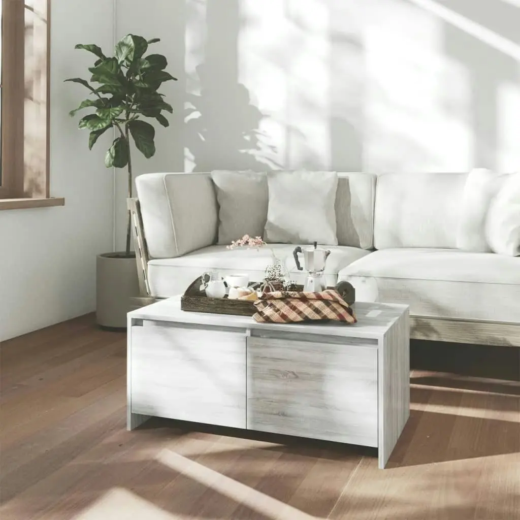 Coffee Table Grey Sonoma 90x50x41.5 cm Engineered Wood 813030