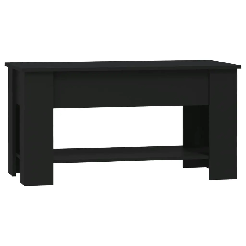 Coffee Table Black 101x49x52 cm Engineered Wood 809702