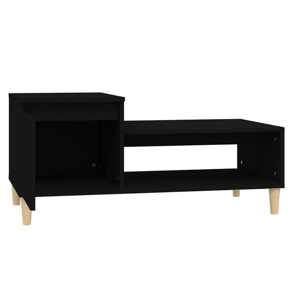 Coffee Table Black 100x50x45 cm Engineered Wood 821125