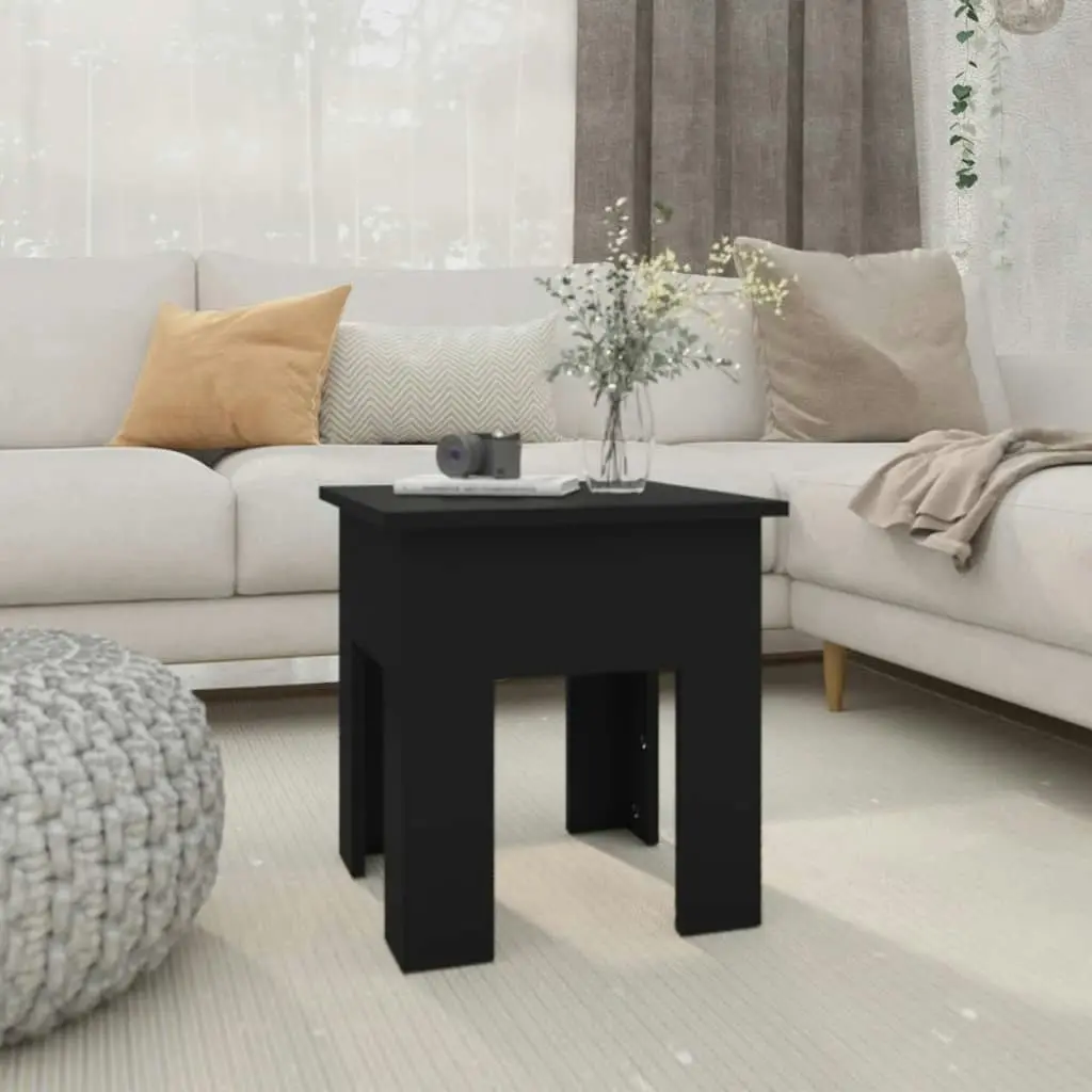 Coffee Table Black 40x40x42 cm Engineered Wood 810245