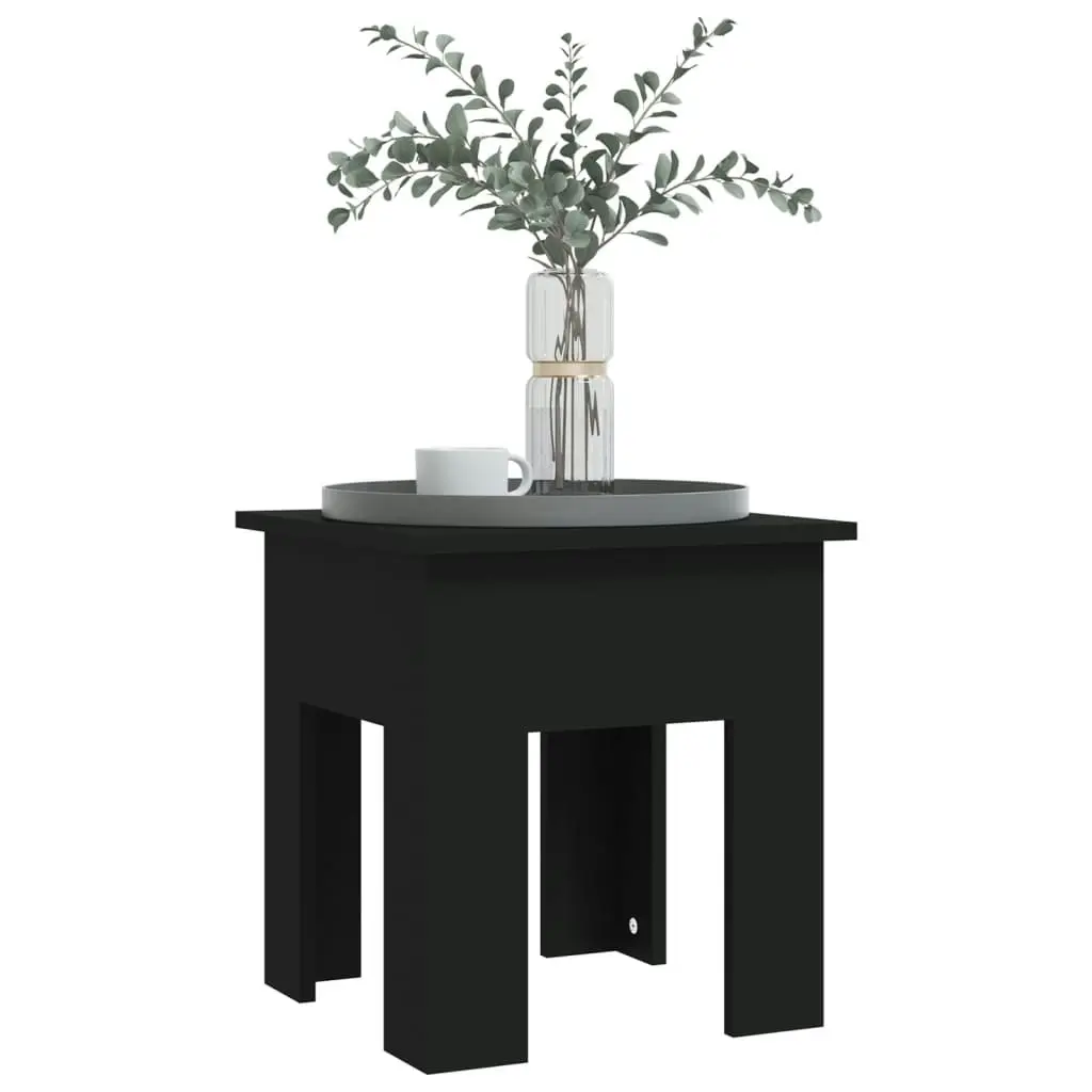 Coffee Table Black 40x40x42 cm Engineered Wood 810245