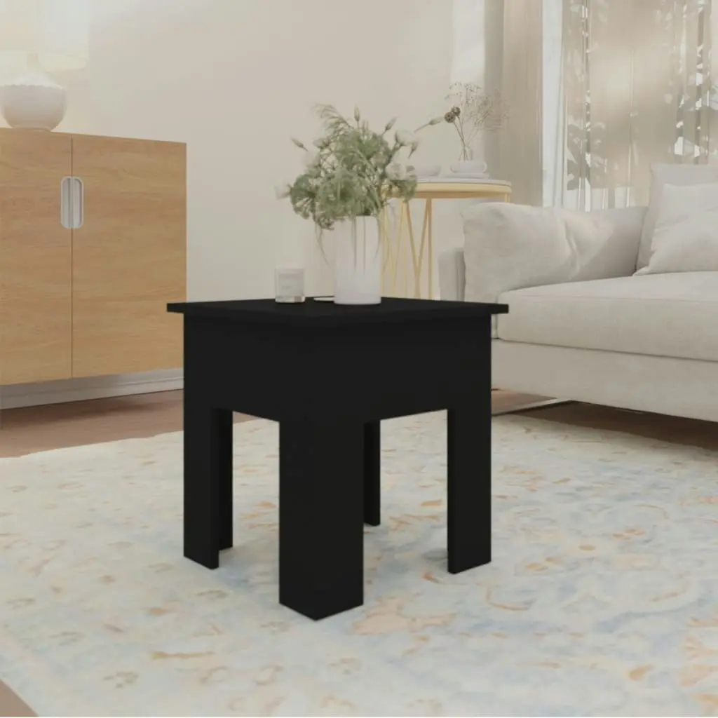 Coffee Table Black 40x40x42 cm Engineered Wood 810245