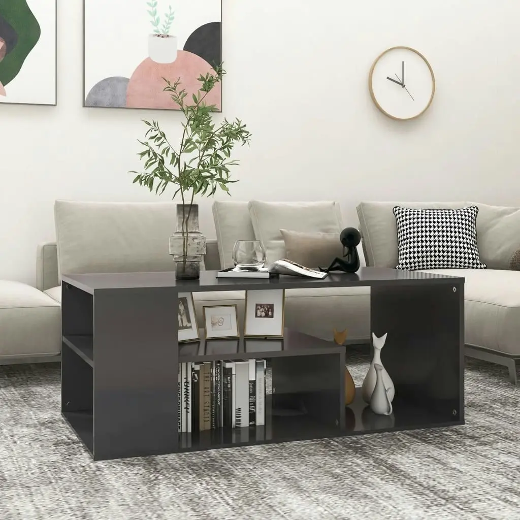 Coffee Table Grey 100x50x40 cm Engineered Wood 806923