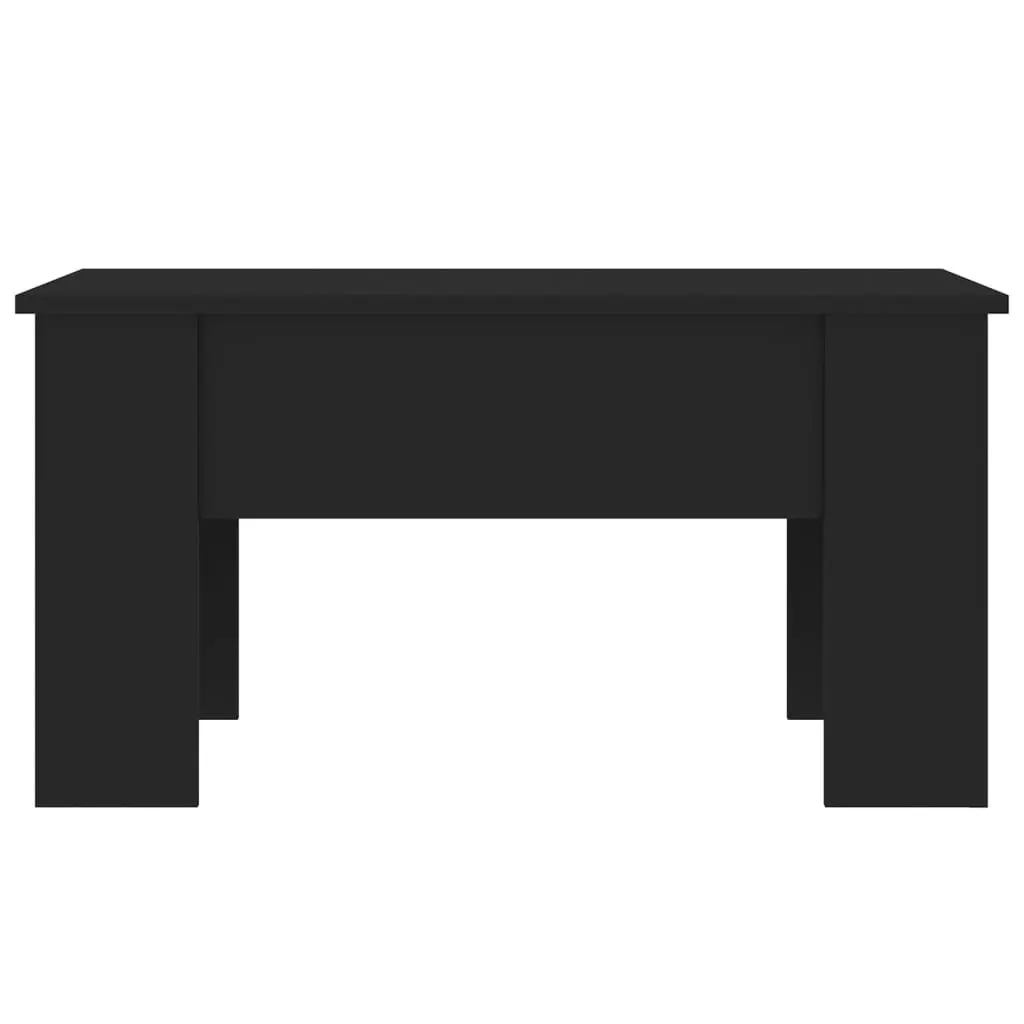 Coffee Table Black 79x49x41 cm Engineered Wood 809693